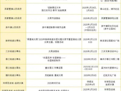 2025常州新北区元宵节薛家庙会活动指南(最新)