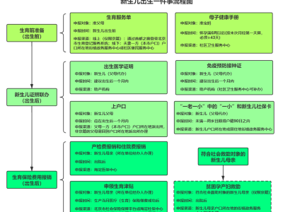 北京新生儿出生一件事办事指南(条件+流程+材料)