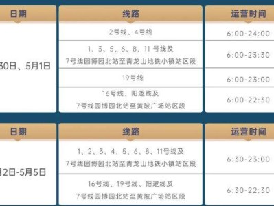 武汉地铁五一运营时间2025