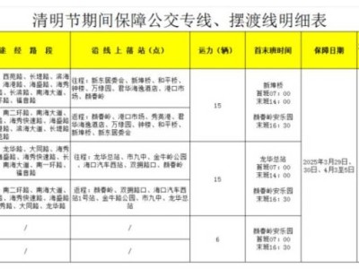 2025海口海口清明扫墓公交车路线（时间+站点+票价）