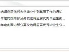 河南省选调生信息平台官网入口