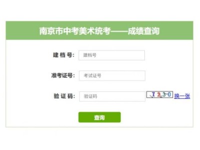 2025南京美术中考成绩查询时间+入口