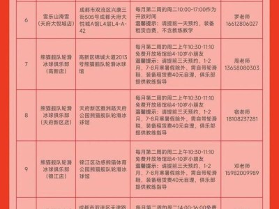 2025成都免费体验冰雪运动时间+场馆一览
