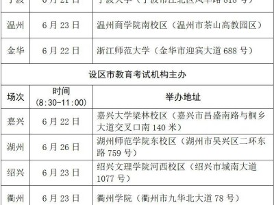 2025浙江高考招生现场咨询活动时间安排