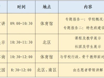 2025东莞中学校园开放日活动(时间+安排+预约报名)
