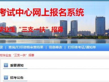 2025南阳三支一扶报名入口官网