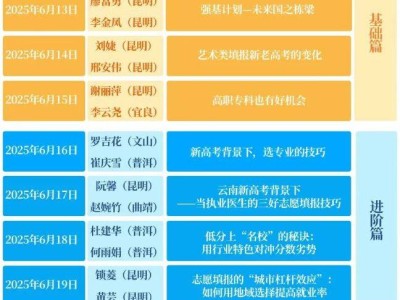 2025年云南高考志愿填报指导直播（附入口）