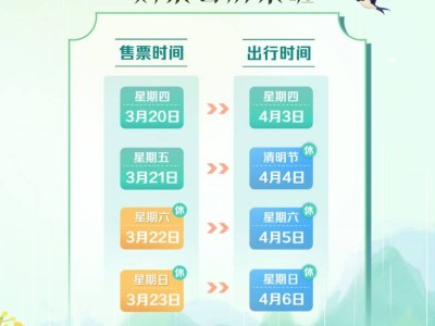 2025清明火车票开售时间