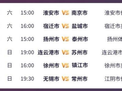 2025苏超第四轮比赛时间表