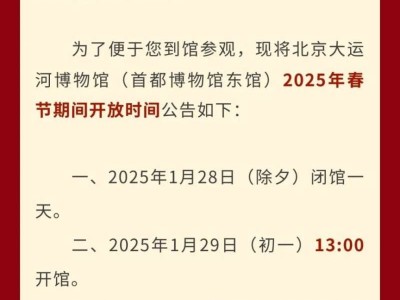 2025年首都博物馆春节开放吗?开放时间及开放区域