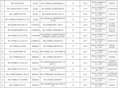 2025禅城区民办义务教育学校校内直升计划及普通招生计划一览