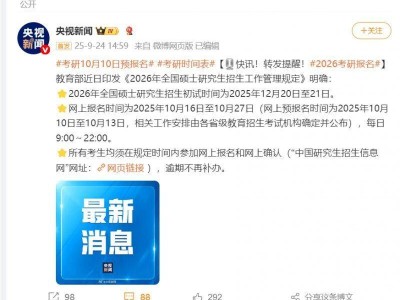 2026年考研预报名是什么时候