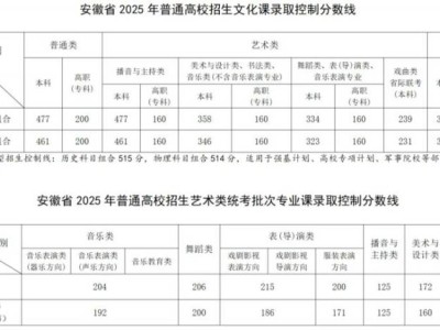 2025安徽高考分数线