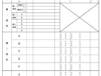 无锡中考志愿表模板（图片）