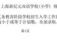 2025上海崇明区民办小学摇号录取名单一览