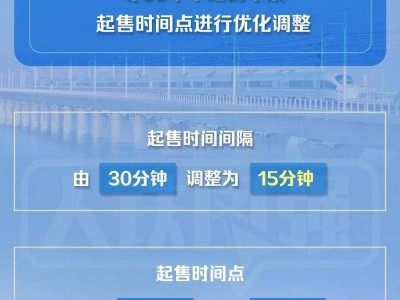 6月7日起 上海等99个车站的车票起售时间优化调整