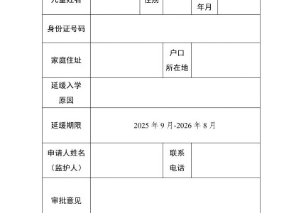 2025淄博淄川区延缓入学办理指南