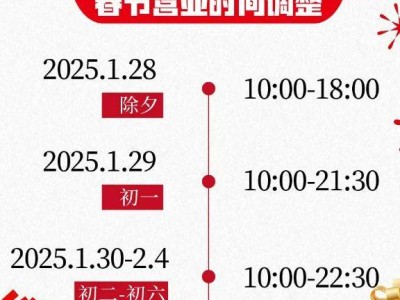 2025年春节期间惠州各大商超营业时间汇总(更新中)