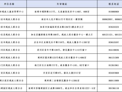 南通市2025年按比例安排残疾人就业年审申报指南