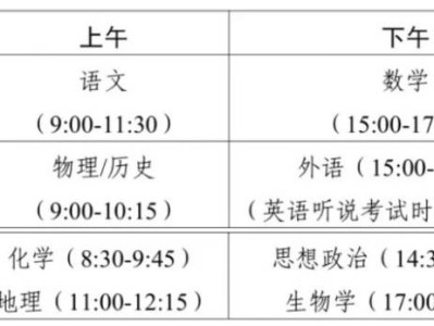 广东2025高考安排