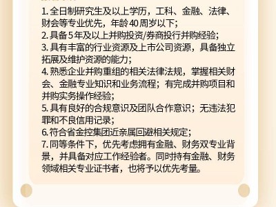 2025江西省金控投资集团有限公司第二批次社会招聘公告