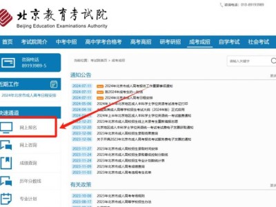 2025北京教育考试院成人高考报名系统入口