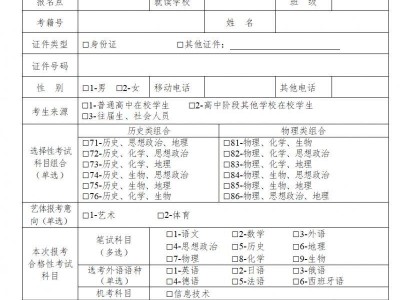 2026江苏学考考生报名信息采集表怎么填?