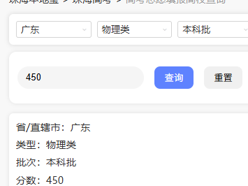 广东高考450分能上哪些公办大学？