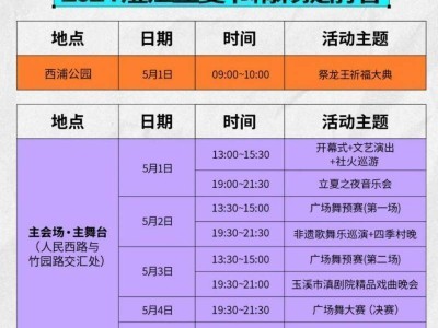 2025年玉溪旅游五一活动汇总(地点+时间)