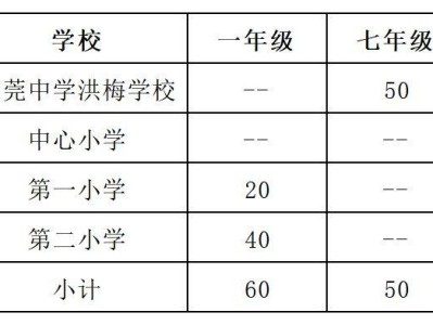 2025东莞洪梅镇中小学积分学位供给一览表