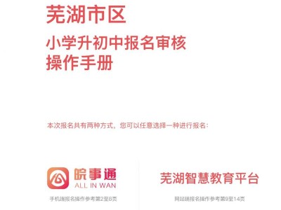 2025芜湖市区小升初操作手册