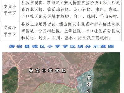 2025磐安县小学及初中学区划分图（义务教育）