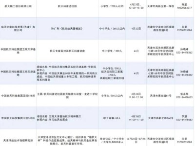 天津市2025年中国航天日精彩活动安排
