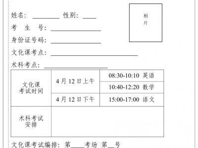 2025广东高职院校五年一贯制单独招生考试准考证打印时间+打印入口