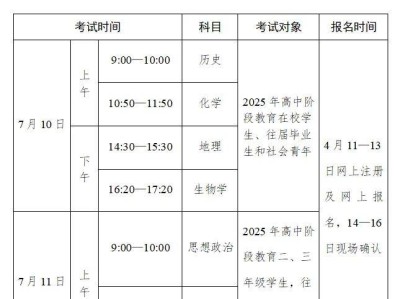 2025广东第二次合格性考试时间