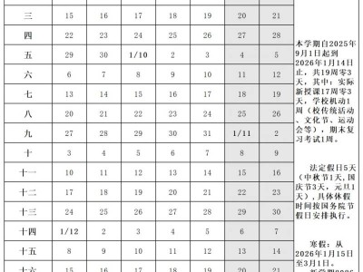 2026大连初中寒假放假时间