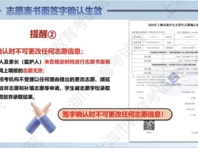 2025年上海市高中自主招生志愿确认表在哪里签（应届+往届）