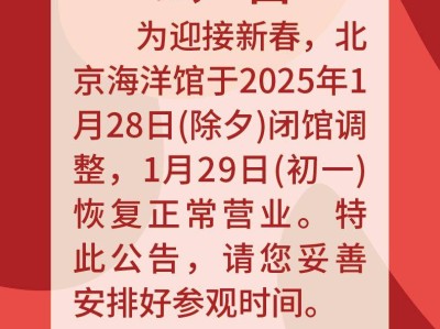 2025北京海洋馆春节期间开放时间及表演时间安排