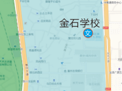 惠州惠城区小金口街道学区划分范围+示意图