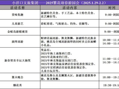 2025南通如东小洋口繁花迎春游园会在哪里举办?