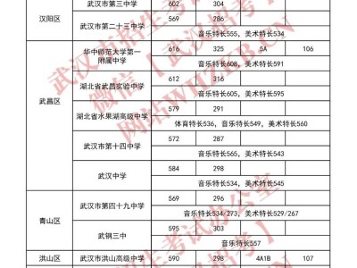 2024武汉中考分数线一览（示范高中+普通高中+民办+中职）