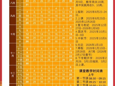 2025-2025学年贵州师范大学校历（开学时间+放假时间）