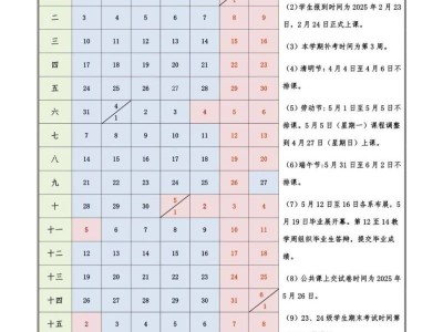 河北工艺美术职业学院2025年上半年校历