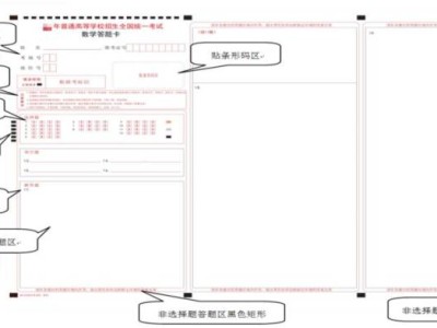 湖北高考答题卡样式图片2025（附常见问题）