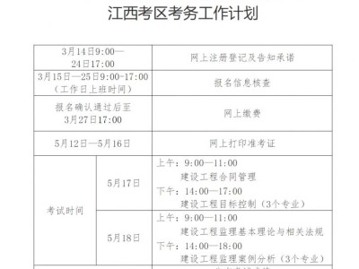 2025江西省监理工程师职业资格考试准考证打印时间+入口