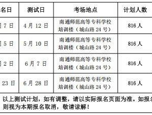 南通市2025年第二季度社会人员普通话水平测试时间安排