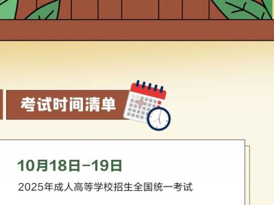 2025年10月山东教育考试月历