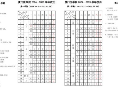 2025厦门医学院开学时间