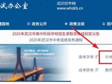 武汉招考网中考录取结果查询入口https://whzkb.cn