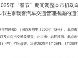 2025年北京限行尾号限行时间最新规定(本地车+外地车进京)